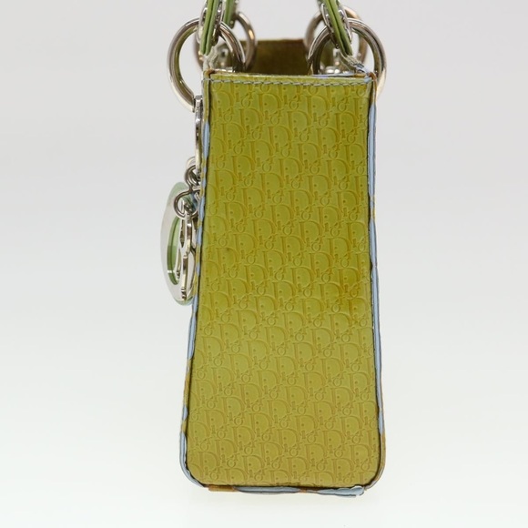 Christian Dior Lady Dior Patent Leather Trotter Embossed Bag with Strap and Card - Picture 4 of 16